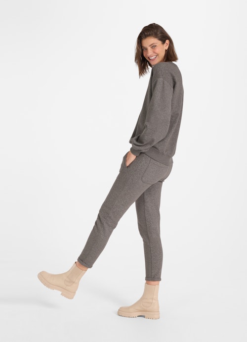 Casual Fit Hosen Glitzer - Sweatpants plum kitten mel.