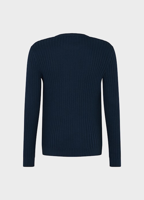 Regular Fit Strick Sweater dark ink