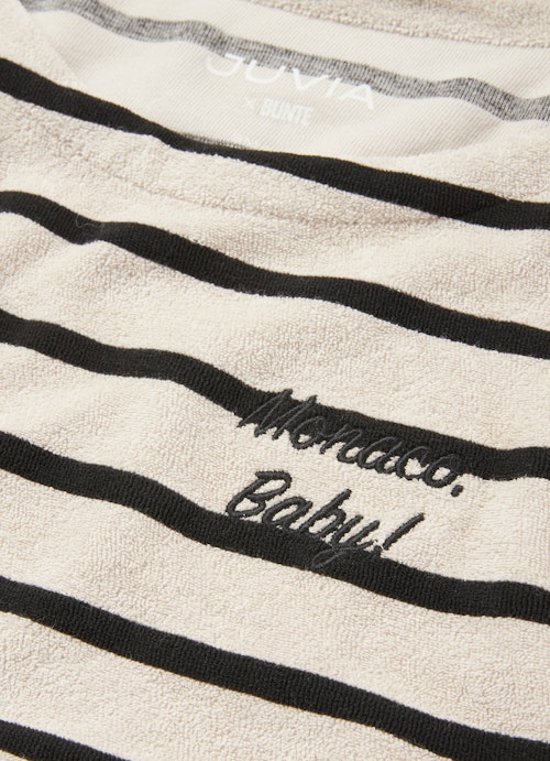 Coupe Casual Fit T-shirts Chemise en molleton léger rayée light walnut