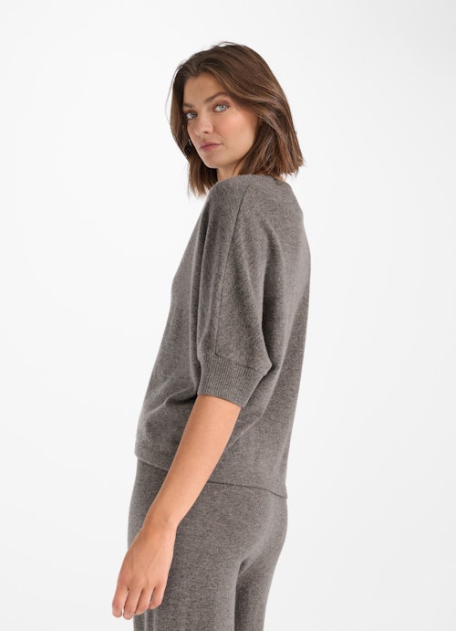 Casual Fit Knitwear Cashmere Blend Sweater plum kitten mel.