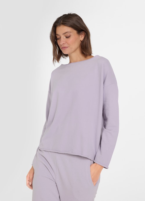 Loose Fit Sweatshirts Sweater dusty violet