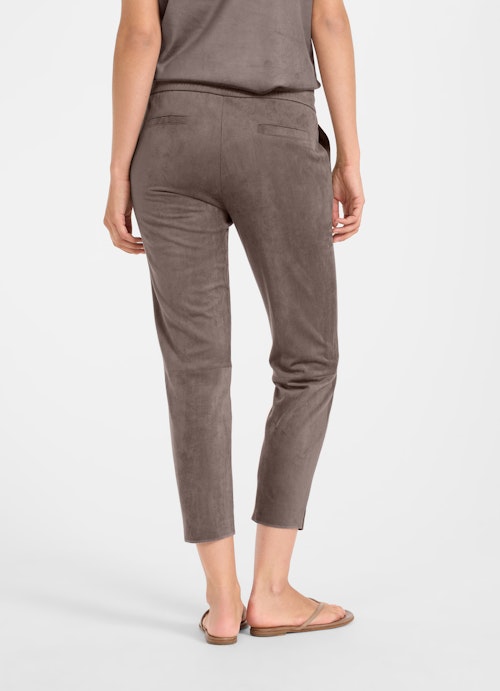 Regular Fit Pants Tech Leather Pants plum kitten