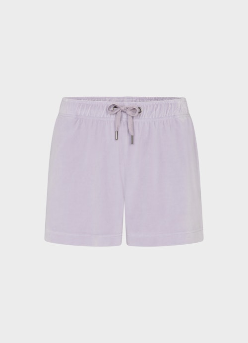 Medium Length Bermudas Velvet - Bermuda dusty violet