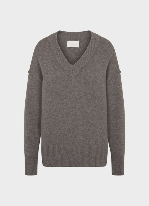 Coupe Casual Fit Maille Pull en mélange de cachemire plum kitten mel.