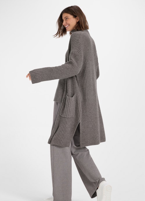 Regular Fit Strick Cashmere Blend - Cardigan plum kitten mel.