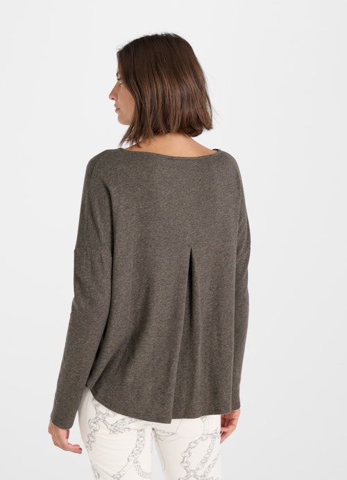 Coupe Loose Fit Sweat-shirts Cashmix - Pull plum kitten mel.