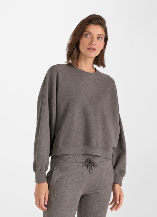 Oversized Fit Sweatshirts Sweater plum kitten mel.