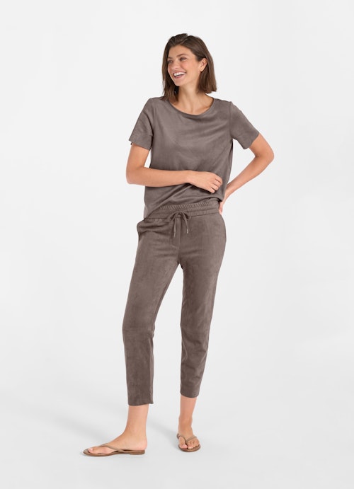Coupe Regular Fit Pantalons Pantalon en cuir technique plum kitten