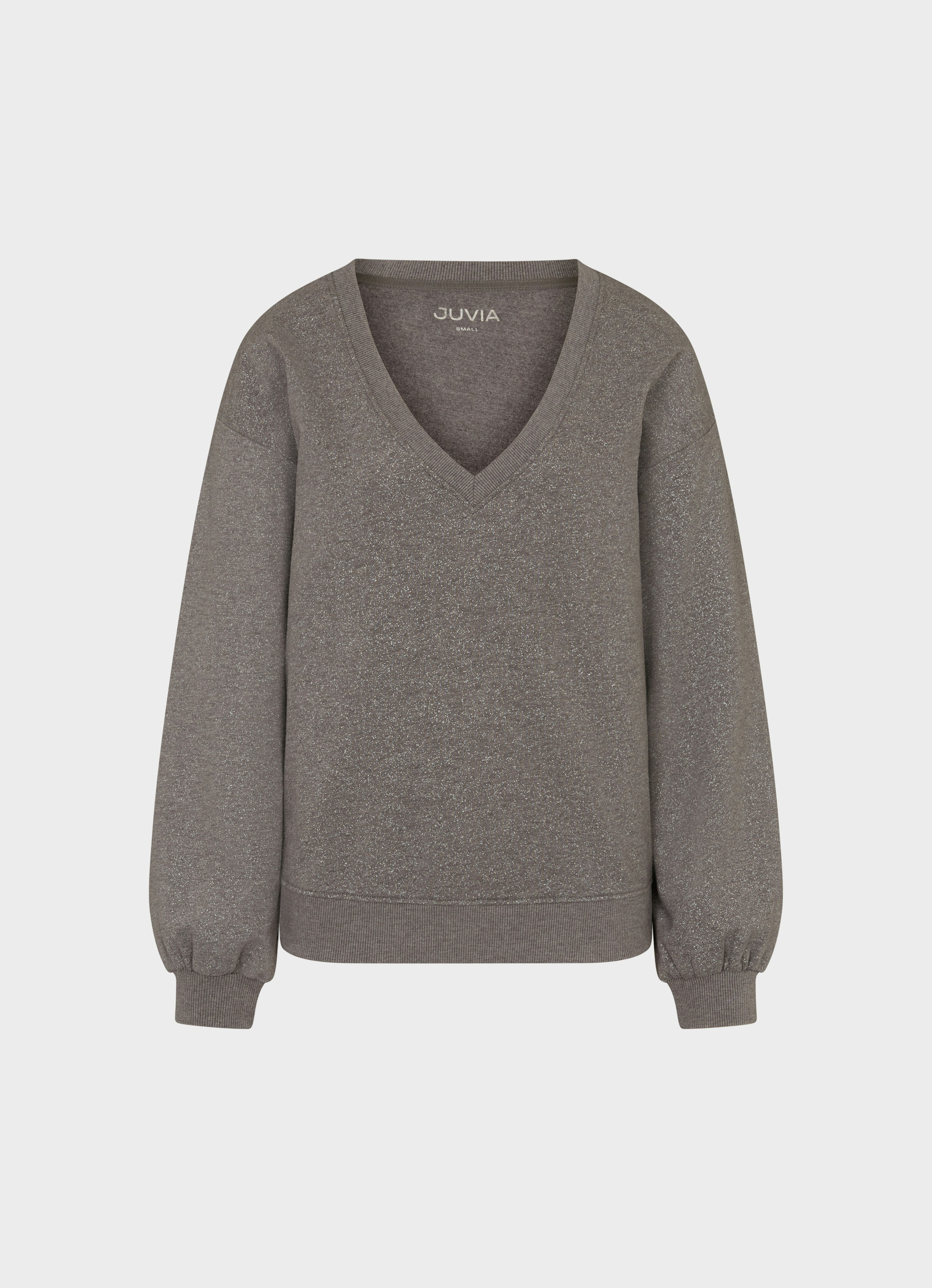 bibiy ANGELICA SWEATSHIRT グレー Glitzer - Sweatshirt Lea in Grau | Sweatshirts online kaufen