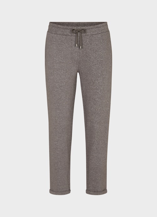 Casual Fit Hosen Glitzer - Sweatpants plum kitten mel.