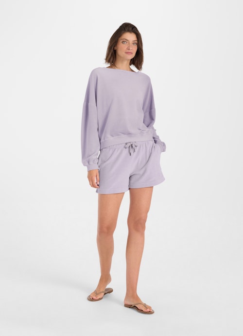 Medium Length Bermudas Velvet - Bermuda dusty violet