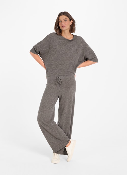 Casual Fit Knitwear Cashmere Blend Sweater plum kitten mel.