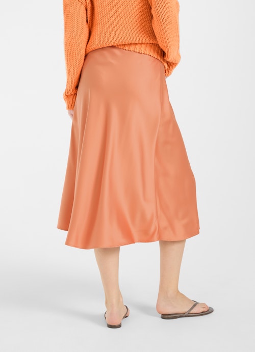 Medium Fit Röcke Satin - Rock jaffa orange