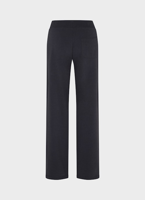 Casual Fit Hosen Fleece Trousers Wide Leg "Monaco Baby!" navy