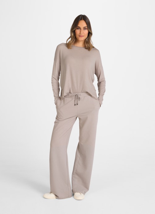 Oversized Fit Longsleeves Jersey Modal - Longsleeve putty