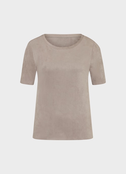 Coupe Loose Fit T-shirts Tech Velours - T-shirt putty