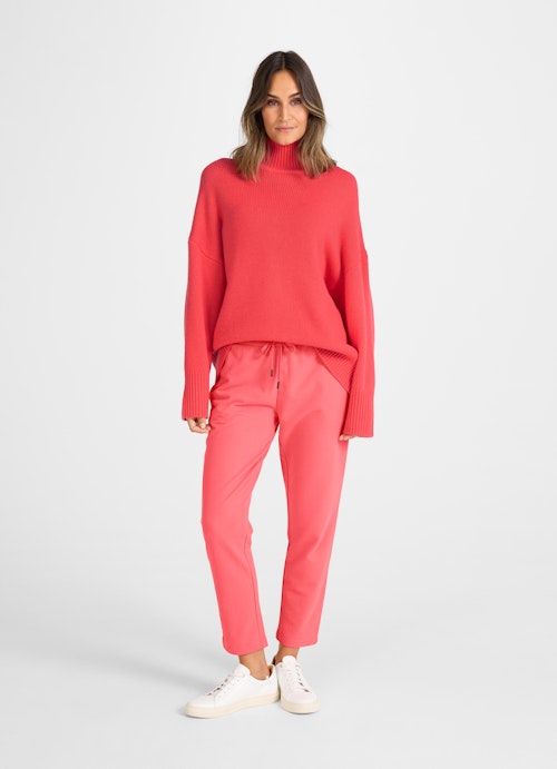 Casual Fit Strick Cashmere - Rollkragenpullover coral