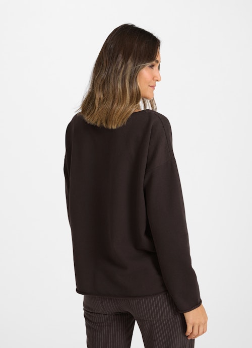 Coupe Loose Fit Pulls Pull-over bitter chocolate