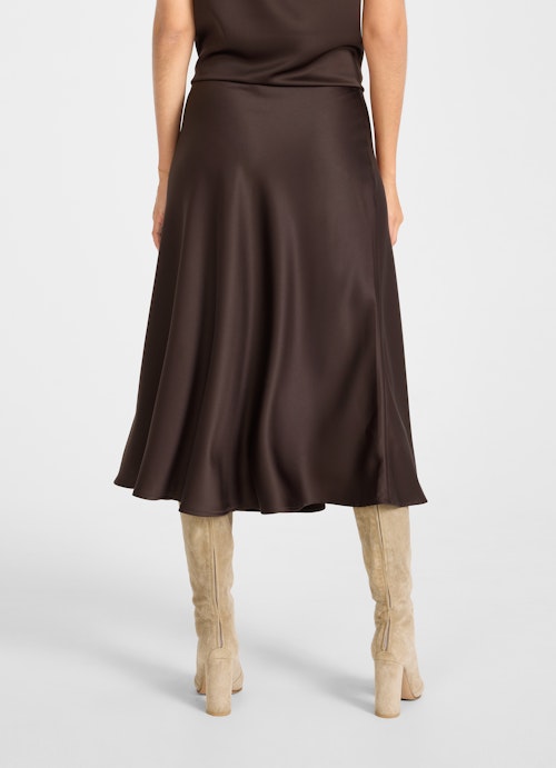 Medium Length Röcke Satin - Rock bitter chocolate