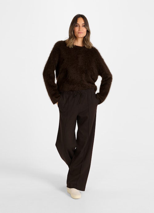 Oversized Fit Strick Cashmere - Pullover bitter chocolate