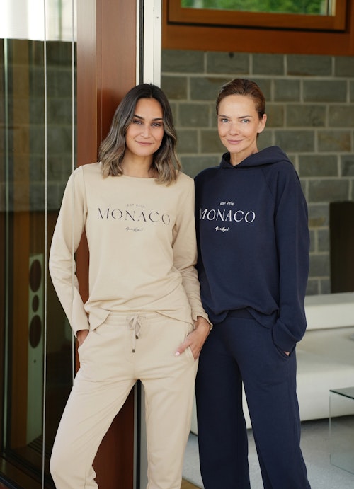 Coupe Casual Fit Sweat-shirts Pull en polaire « Monaco Baby » light walnut-navy