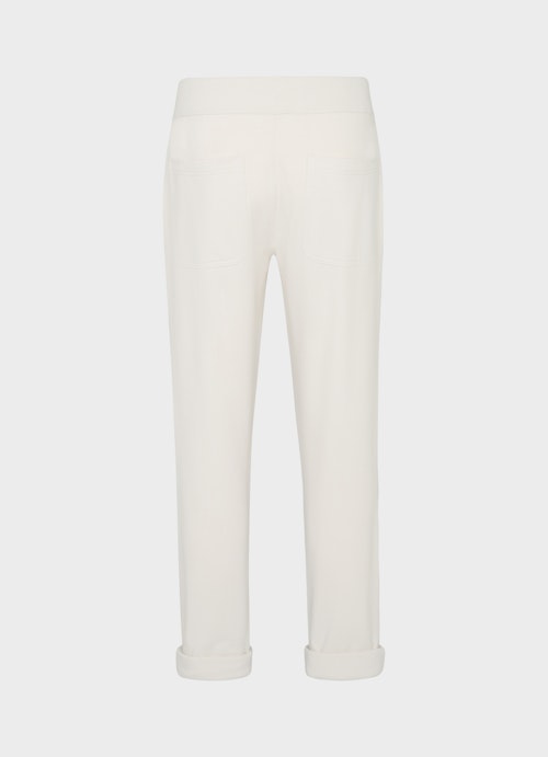 Casual Fit Hosen Fleece Trousers "Monaco Baby!" eggshell