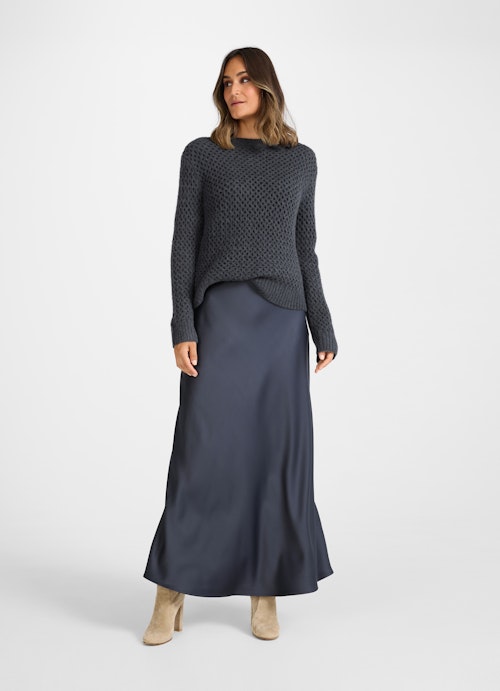 Long Length Röcke Satin - Maxi Rock thunder