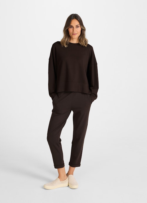 Coupe Loose Fit Pulls sweat-shirt bitter chocolate