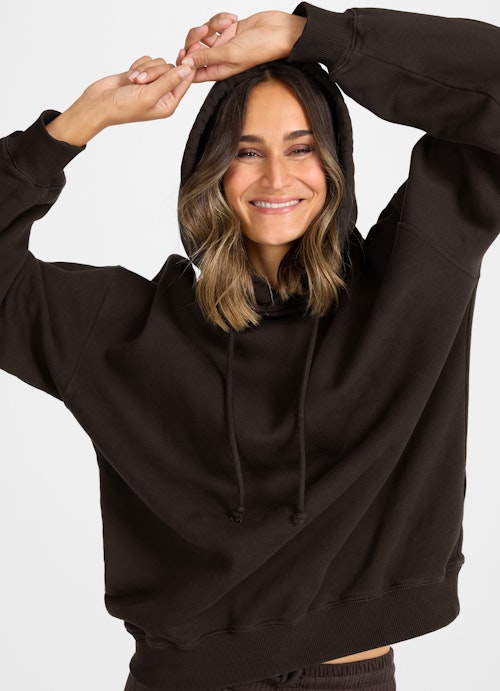 Oversized Fit Hoodies Hoodie bitter chocolate