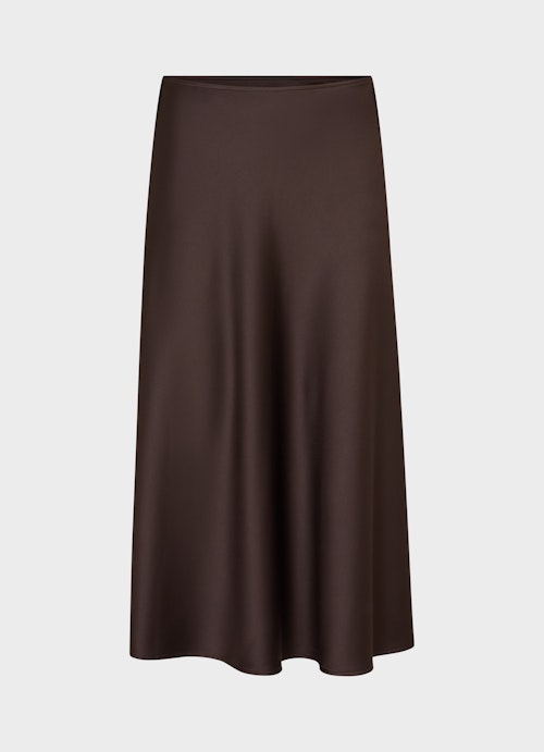 Medium Length Röcke Satin - Rock bitter chocolate