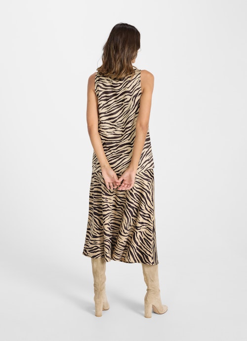 Coupe Loose Fit Hauts haut en satin champagne