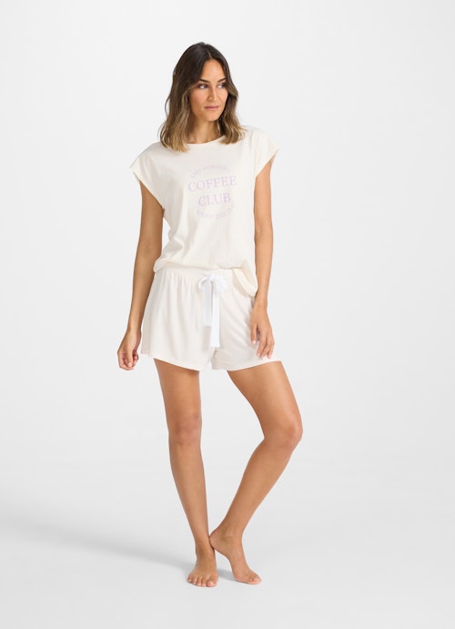 Regular Fit Nightwear Nightwear - T-Shirt eggshell