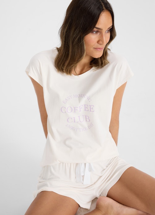Regular Fit Nightwear Nightwear - T-Shirt eggshell