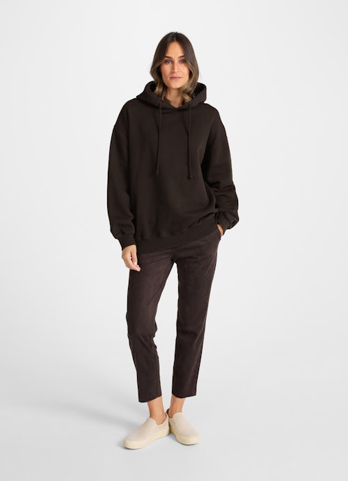 Oversized Fit Hoodies Hoodie bitter chocolate