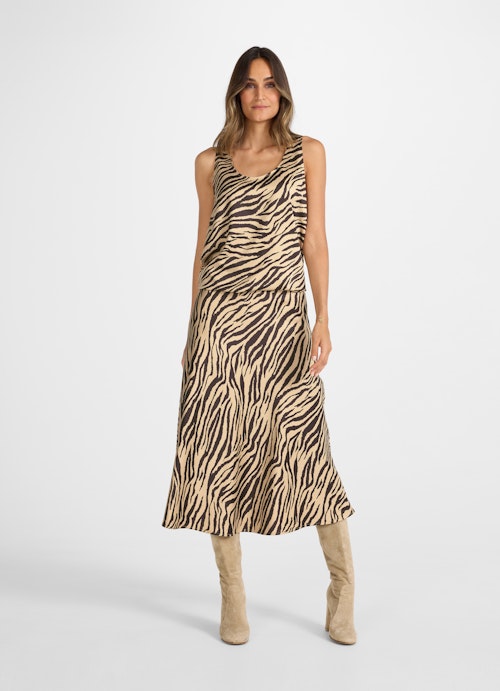 Medium Length Röcke Satin - Rock champagne