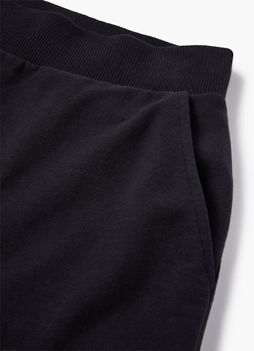 Casual Fit Hosen Fleece Trousers Wide Leg "Monaco Baby!" navy