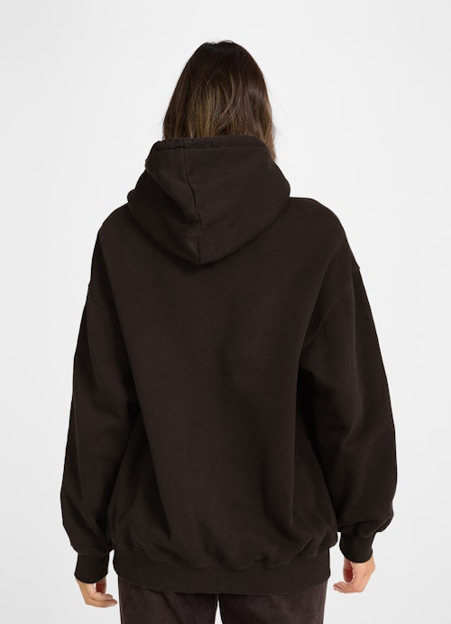 Oversized Fit Hoodies Hoodie bitter chocolate