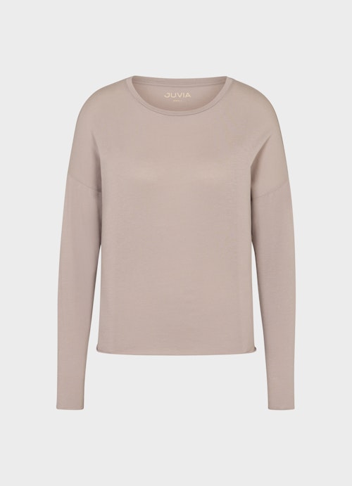 Oversized Fit Longsleeves Jersey Modal - Longsleeve putty