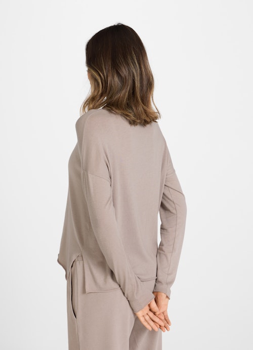 Oversized Fit Longsleeves Jersey Modal - Longsleeve putty