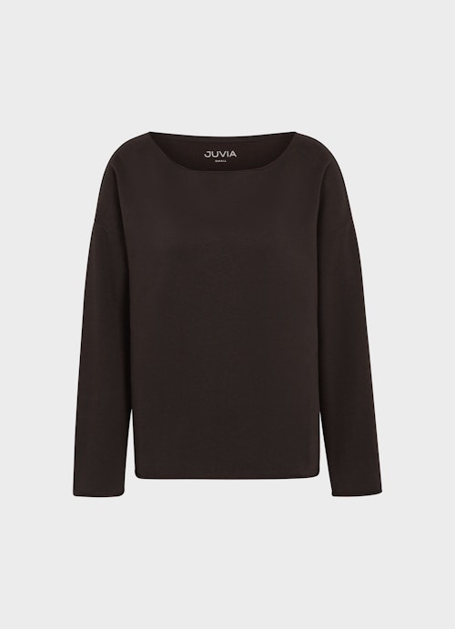 Coupe Loose Fit Pulls Pull-over bitter chocolate