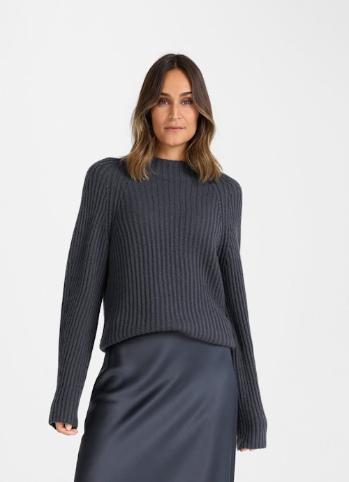 Casual Fit Knitwear Cashmere Blend - Pullover thunder