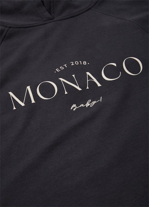 Casual Fit Sweatshirts Fleece Hoodie "Monaco Baby" navy