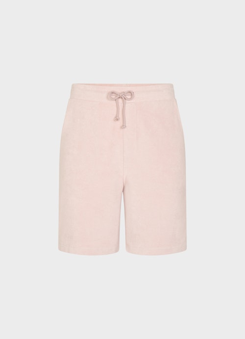Coupe Slim Fit Short short en tissu éponge pale rose