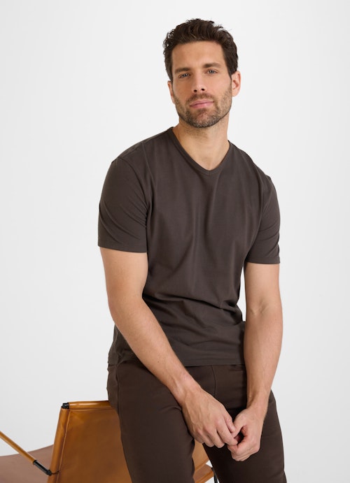 Regular Fit T-Shirts T-Shirt bitter chocolate