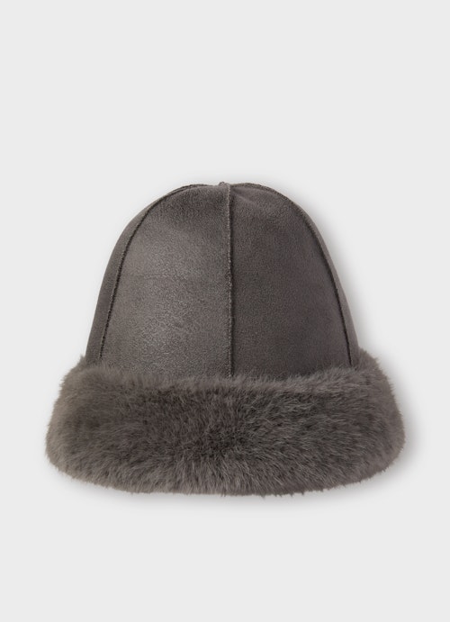 One Size Accessoires Faux Fur - Wendehut plum kitten