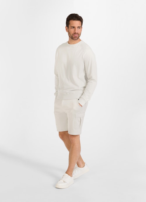 Regular Fit Sweater Frottee - Sweater silver stone