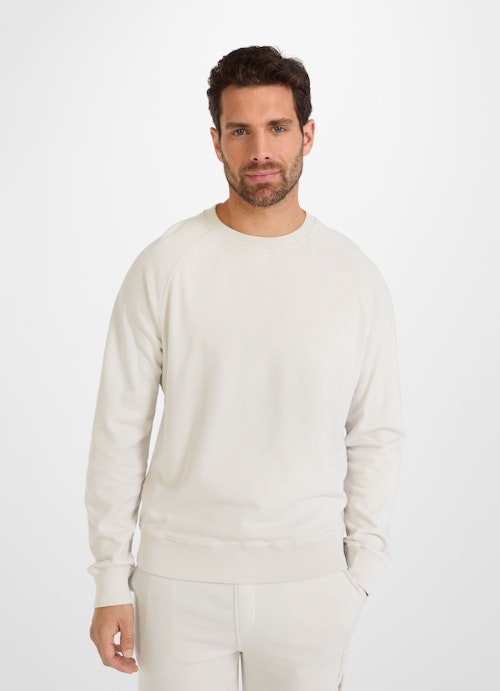 Regular Fit Sweater Frottee - Sweater silver stone