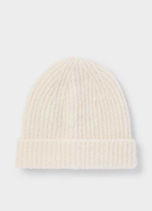 One Size Strick Wollmütze eggshell