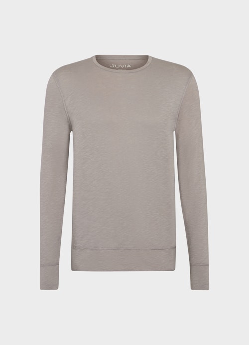 Regular Fit Longsleeves Longsleeve grey flannel