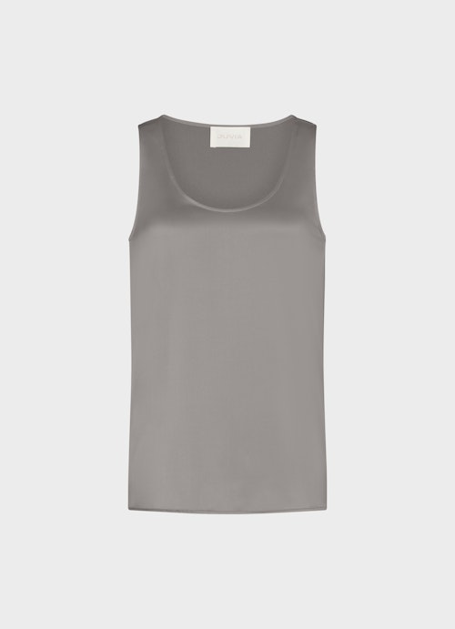 Coupe Loose Fit Hauts Satin - Haut steel grey